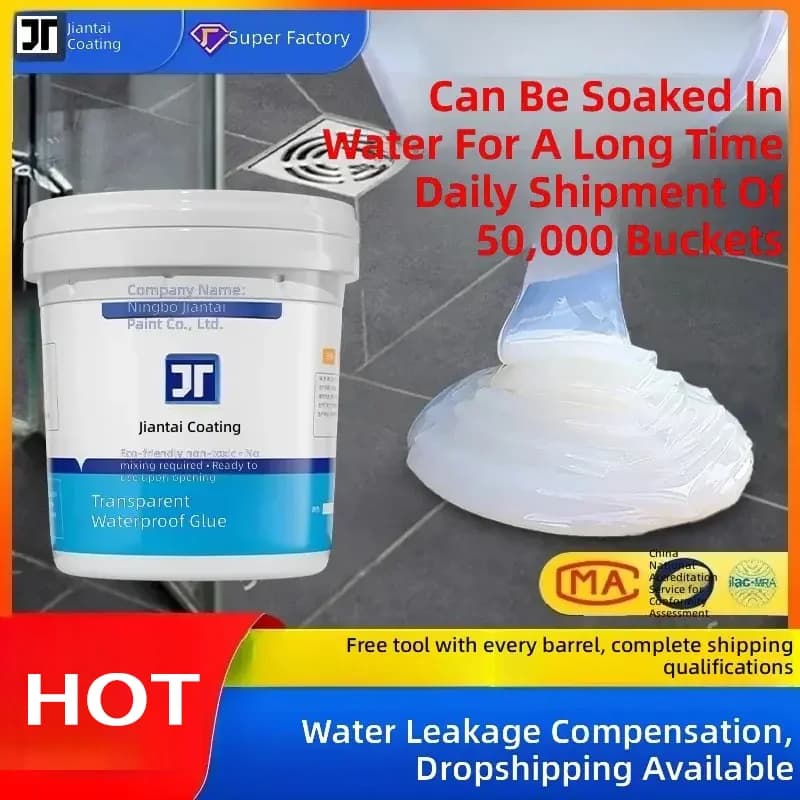 Clear Waterproof Sealant for Tile & Roof Leaks - 1
