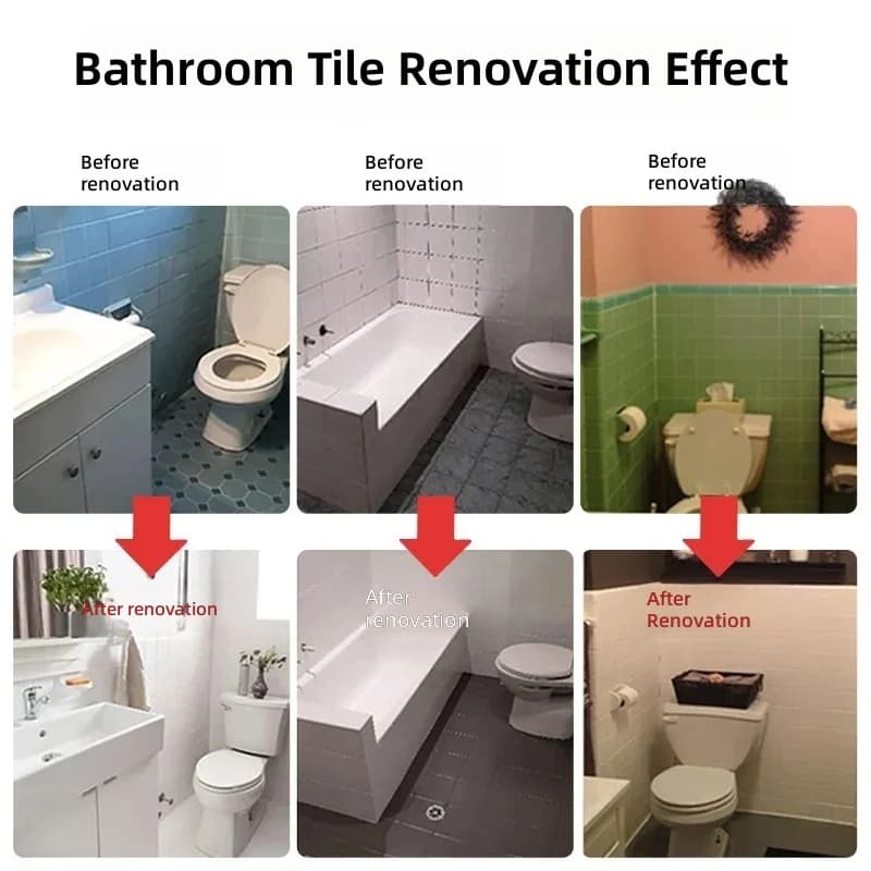 Water-Based Tile Paint | Special Refinishing Coating for Kitchen Marble Countertop & Bathroom Floor Tile Recolor - 5