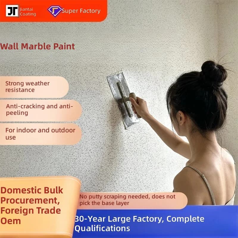 Mara Stone Coating | Marble Effect Art Paint for Interior & Exterior Villa Walls - 1