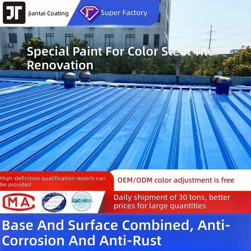 Metal Roof Renovation Paint, Rust-Inhibiting - 1