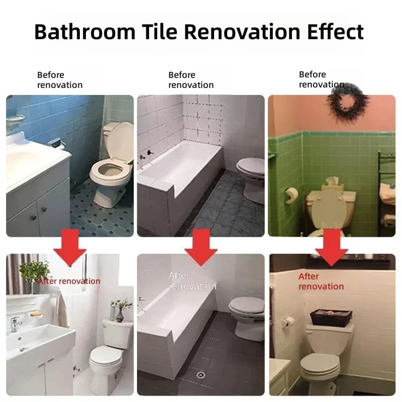 2-in-1 Tile Paint for Bathroom Floors & Walls - 5