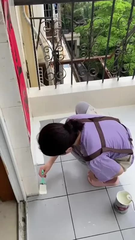 2-in-1 Tile Paint for Bathroom Floors & Walls - 2